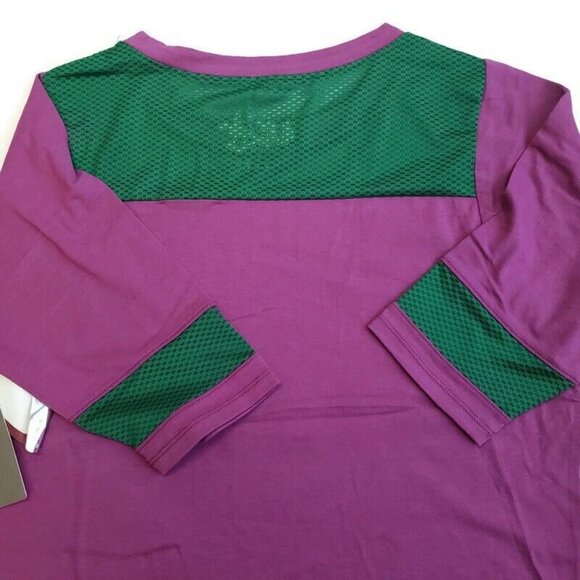 NBA Throwback New Orleans Jazz Women's M Kickoff T-Shirt 3/4 Sleeve Touch Purple - Picture 3 of 4